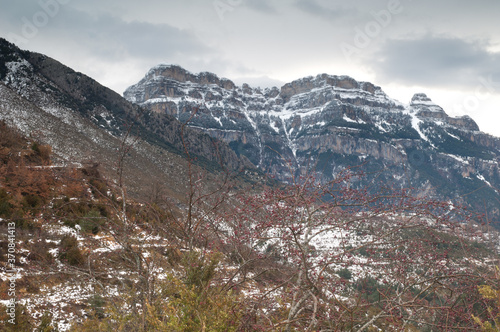 The Sestrales in Ordesa and Monte Perdido National Park. Pyrenees. Huesca. Aragon. Spain.