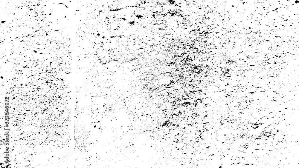 Grunge pattern. Old Concrete structure. Black white texture. Distress grain. Grungy dirty overlay. Stock vector illustration