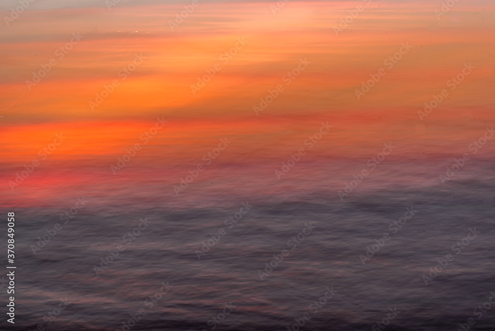 Fototapeta premium abstract of sunset in the sea
