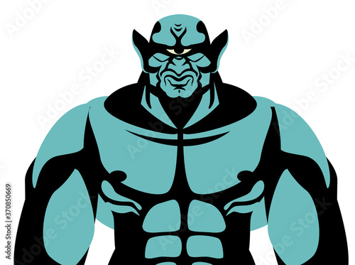 A greek mythology monster a giant titan cyclop.