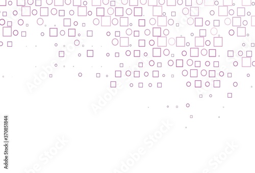 Light Pink vector backdrop with dots, spots, cubes.