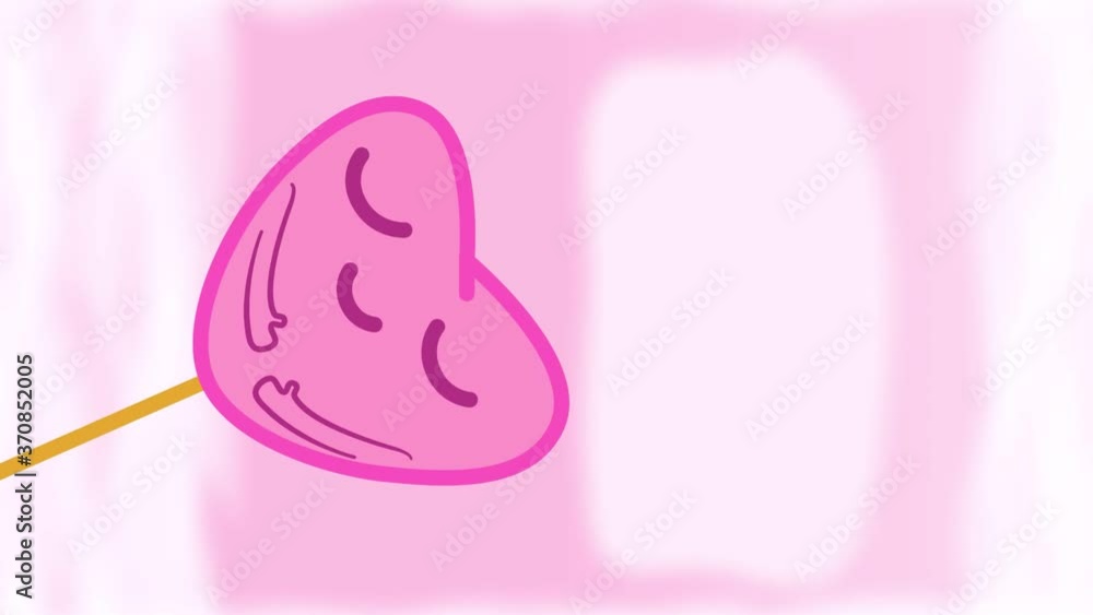 Vertical animation of heart love yourself somogo on pink background with clouds with place for text. Copy space Vertical animation of heart love yourself somogo on pink background with clouds with place for text. Copy space