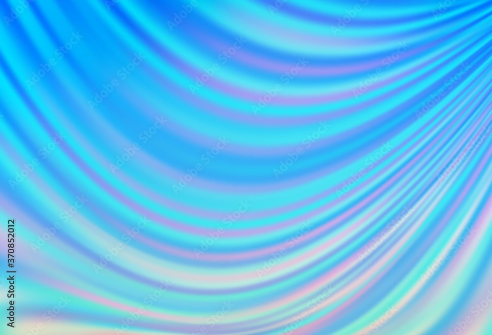 Fototapeta premium Light BLUE vector template with lava shapes.