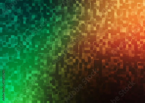 Light Green  Red vector texture in rectangular style.