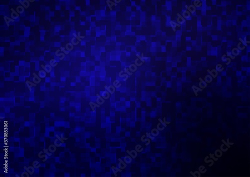Dark BLUE vector layout with lines, rectangles. © Dmitry