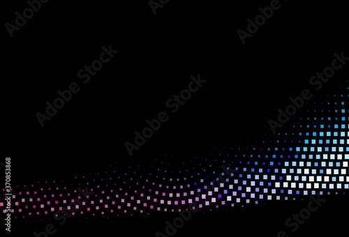 Dark Blue, Red vector backdrop with rectangles, squares.