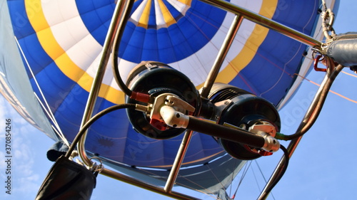 Loty balonem na ogrzane powietrze, trening baloniarzy nad Tarnowem, foto Albin Marciniak