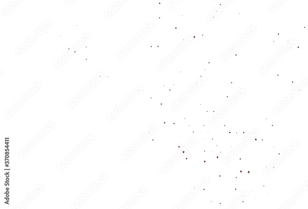 Light Red vector background with cards signs.