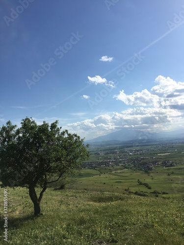 Landscape view  from a hill