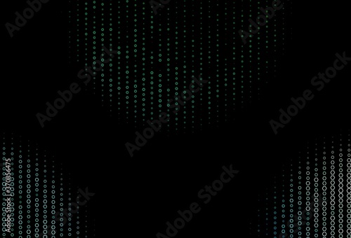 Dark Blue  Green vector layout with hexagonal shapes.