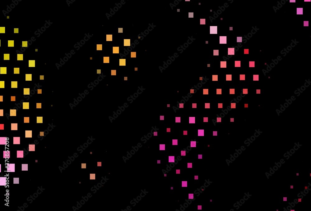 Dark Pink, Yellow vector layout with lines, rectangles.