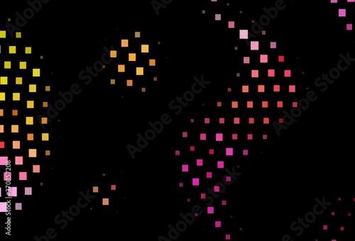Dark Pink, Yellow vector layout with lines, rectangles.