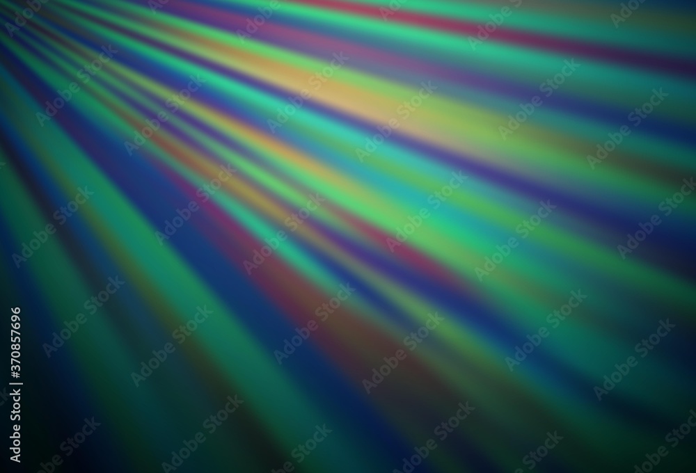Dark Blue, Green vector texture with colored lines.