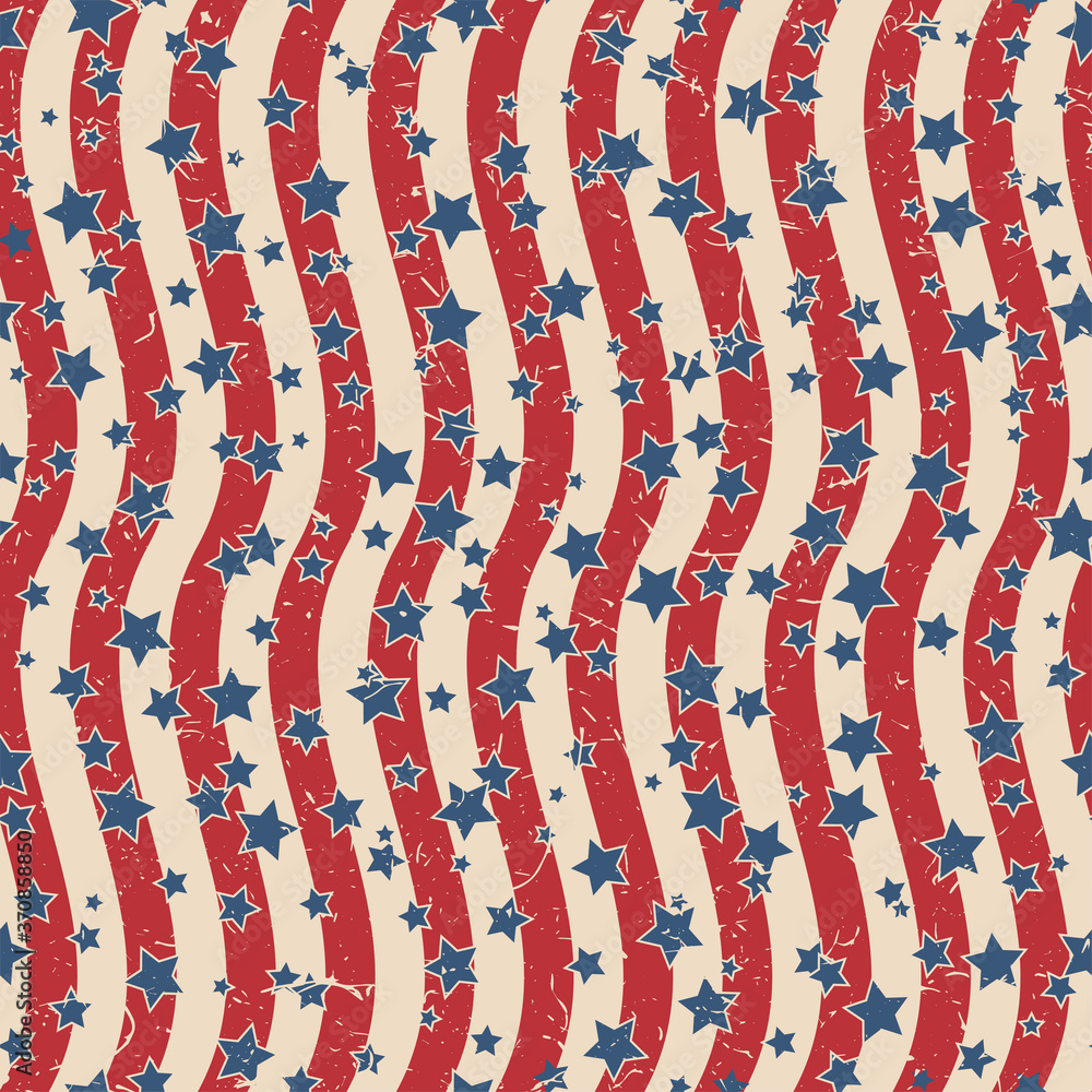 Fototapeta premium American stars and stripes pattern