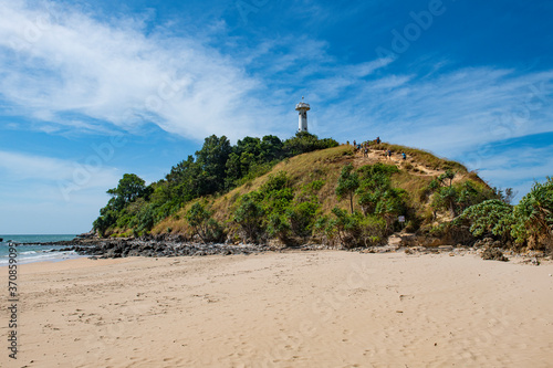 Beach and lighthouse, Mu Ko Lanta National Park, Koh Lanta, Thailand photo