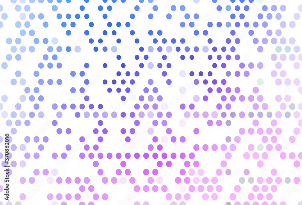 Light Pink, Blue vector cover with spots.