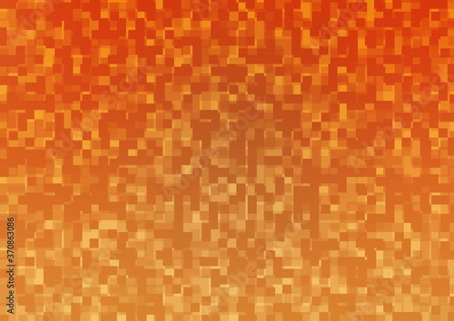 Light Orange vector template with crystals, rectangles.