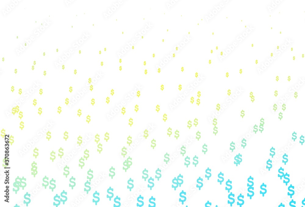 Light Blue, Yellow vector layout with banking symbols. Light Blue, Yellow vector layout with banking symbols.