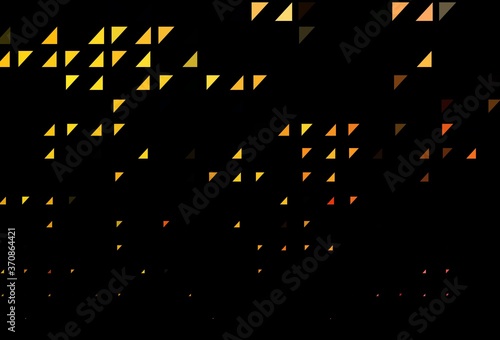 Dark Yellow  Orange vector backdrop with dots.