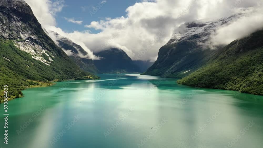 Beautiful Nature Norway natural landscape lovatnet lake. Beautiful Nature Norway natural landscape lovatnet lake.