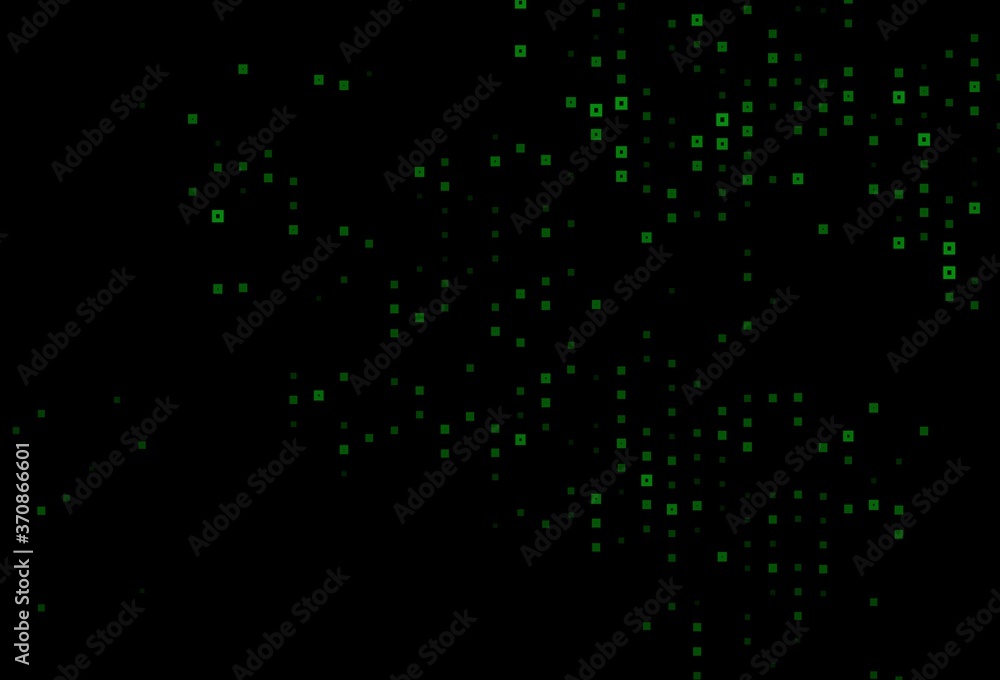 Dark Green, Red vector background with rectangles.
