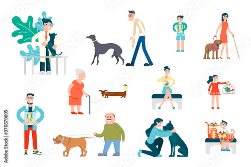Veterinary clinic visitors