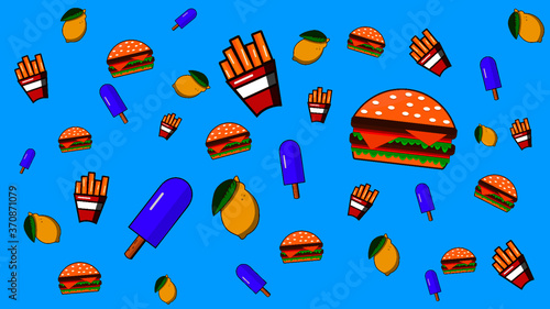 Hamburguesa, Papas Fritas, Helado y... ¿limón?