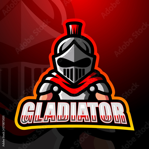 Gladiator mascot esport logo design