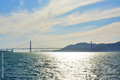 view of golden gate bridge under sunlight in San Francisco