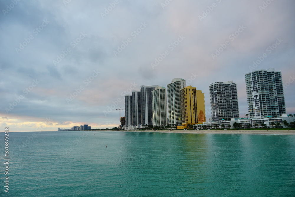 Obraz premium Miami north beach at sun rise
