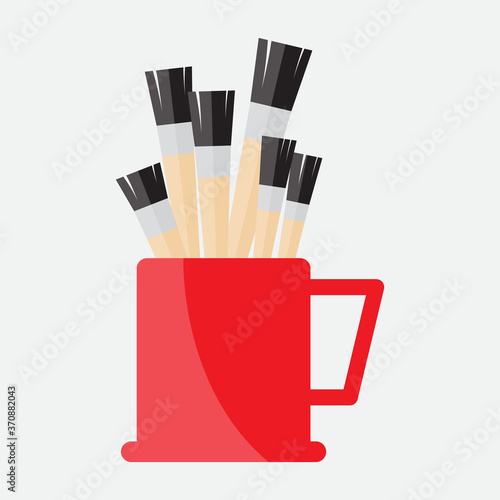 stationery holder icon design isolated on white background