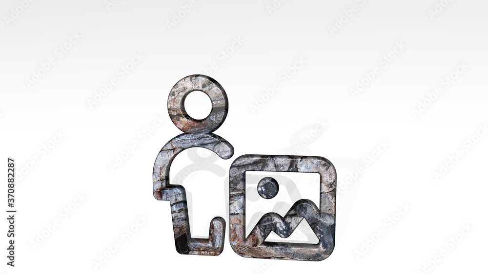 single neutral actions image 3D icon standing on the floor. 3D illustration. background and isolated single neutral actions image 3D icon standing on the floor. 3D illustration. background and isolated