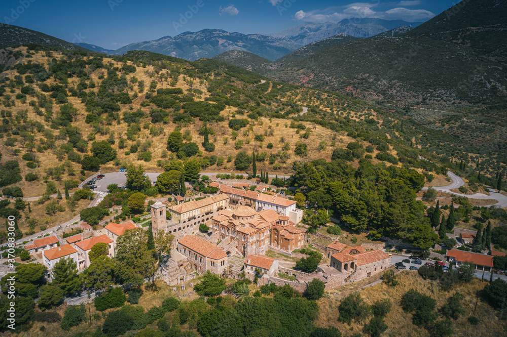 Monastery of Hosios Loukas near the town of Distomo on the slopes of Mount Helicon in Boeotia, Greece