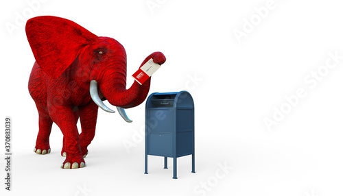 Red Elephant - Mailing Election Ballot photo