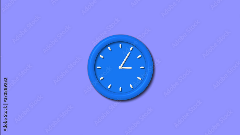 12 hours 3d wall clock isolated,Counting down clock icon 12 hours 3d wall clock isolated,Counting down clock icon