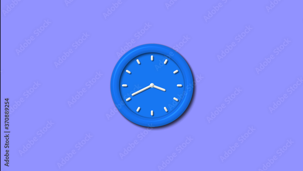 12 hours 3d wall clock isolated,Counting down clock icon 12 hours 3d wall clock isolated,Counting down clock icon