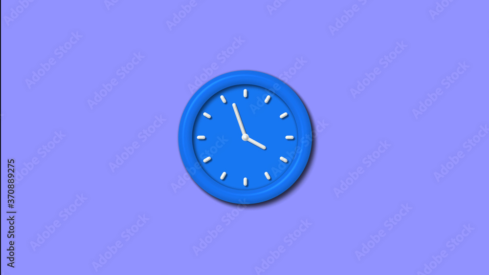 12 hours 3d wall clock isolated,Counting down clock icon 12 hours 3d wall clock isolated,Counting down clock icon