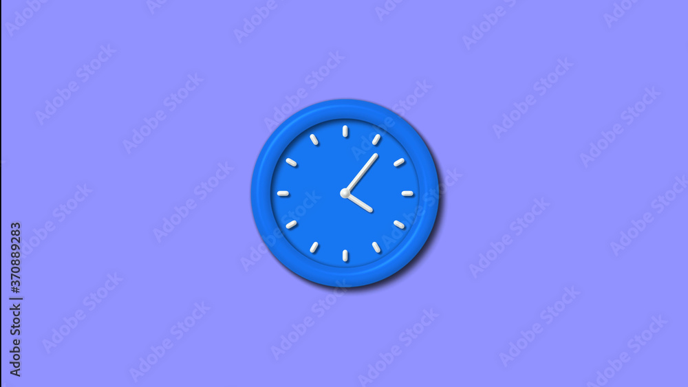 12 hours 3d wall clock isolated,Counting down clock icon 12 hours 3d wall clock isolated,Counting down clock icon