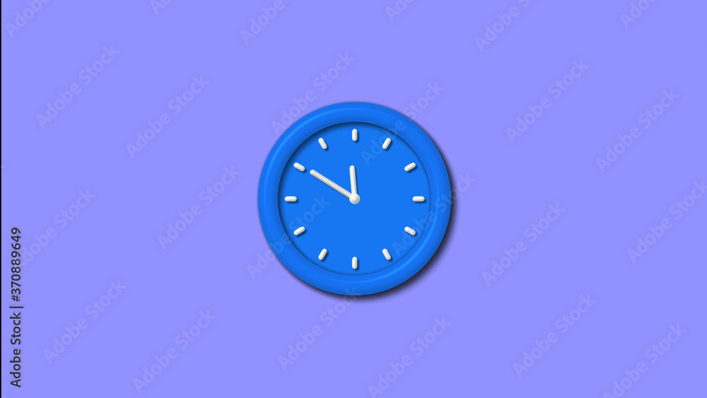 New aqua color 3d wall clock isolated on blue light background,3d clock icon New aqua color 3d wall clock isolated on blue light background,3d clock icon