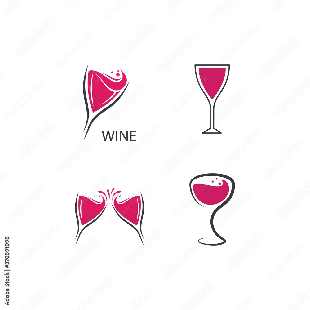 Glass Wine illustration Glass Wine illustration