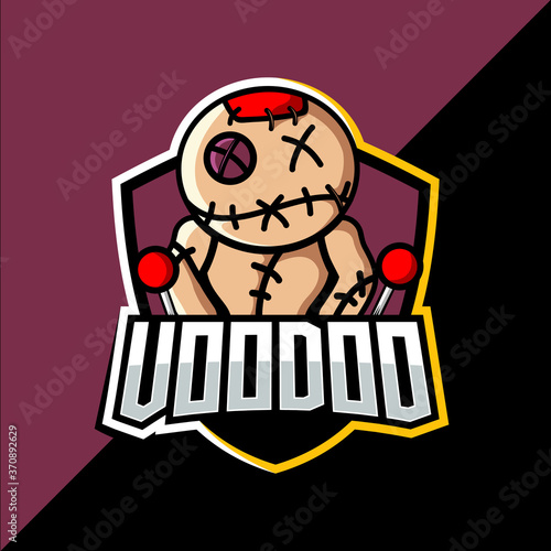 Voodoo esport mascot logo design