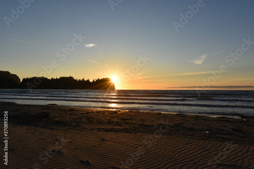 Crescent Beach Sunset in the Sand