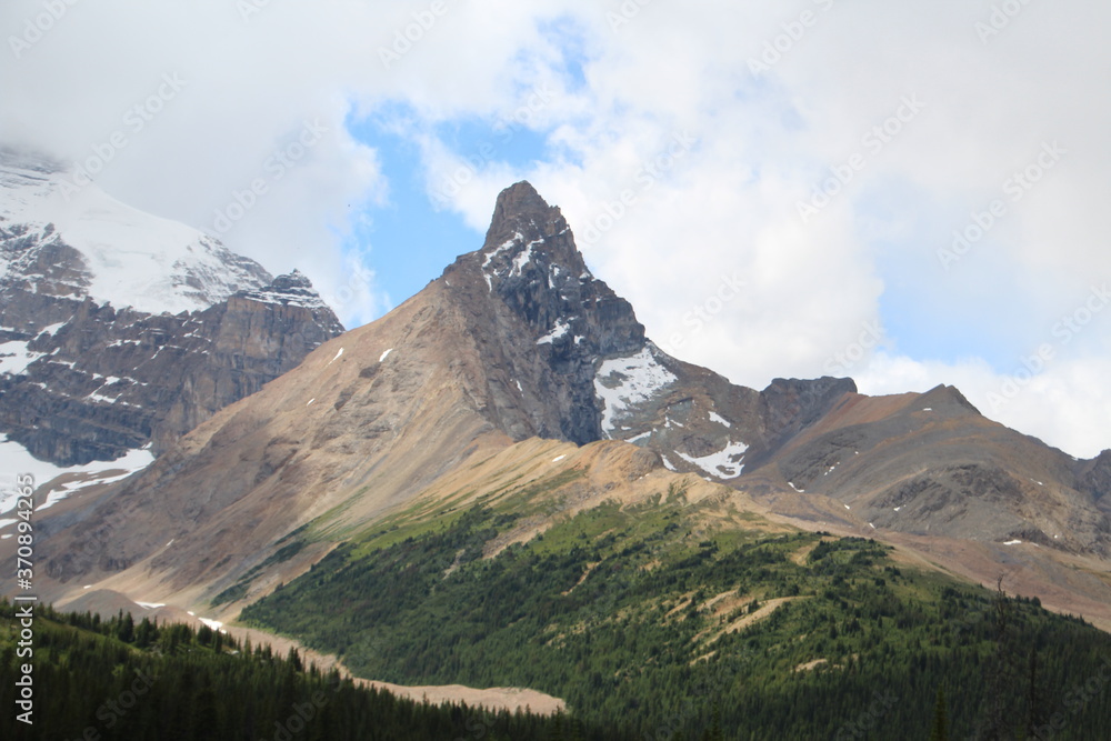 Fototapeta premium August On Hilda Peak, Jasper National Park, Alberta
