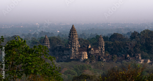 Siem Reap, Cambodia. March, 14, 2020: Panoramic view of Angkor Wat. It is the largest temple located in Siem Reap. © Ignacio