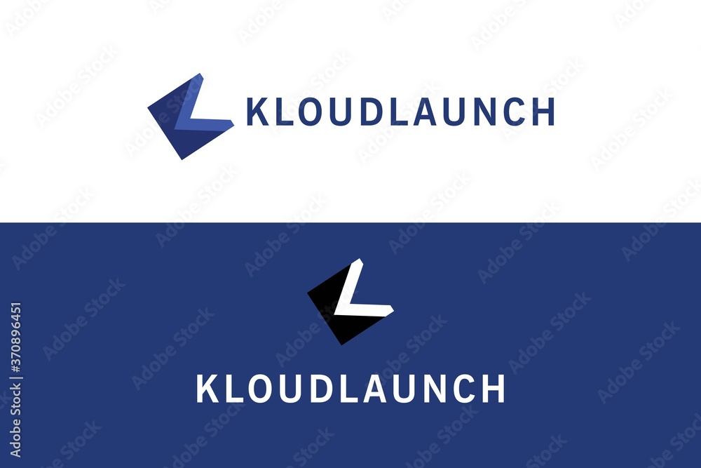 Initial Letter KL Design Logo template with text kloudlaunch and two background. Initial Letter KL Design Logo template with text kloudlaunch and two background.