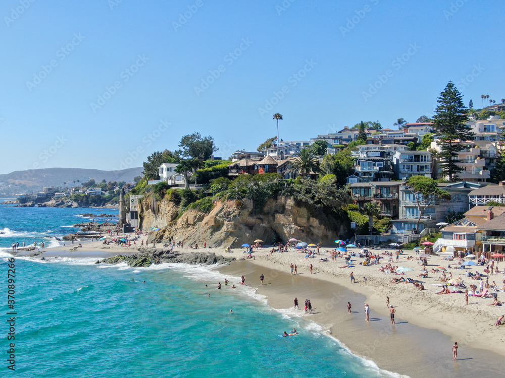 Aerial view of Laguna Beach coastline , Orange County, Southern California Coastline, USA Aerial view of Laguna Beach coastline , Orange County, Southern California Coastline, USA