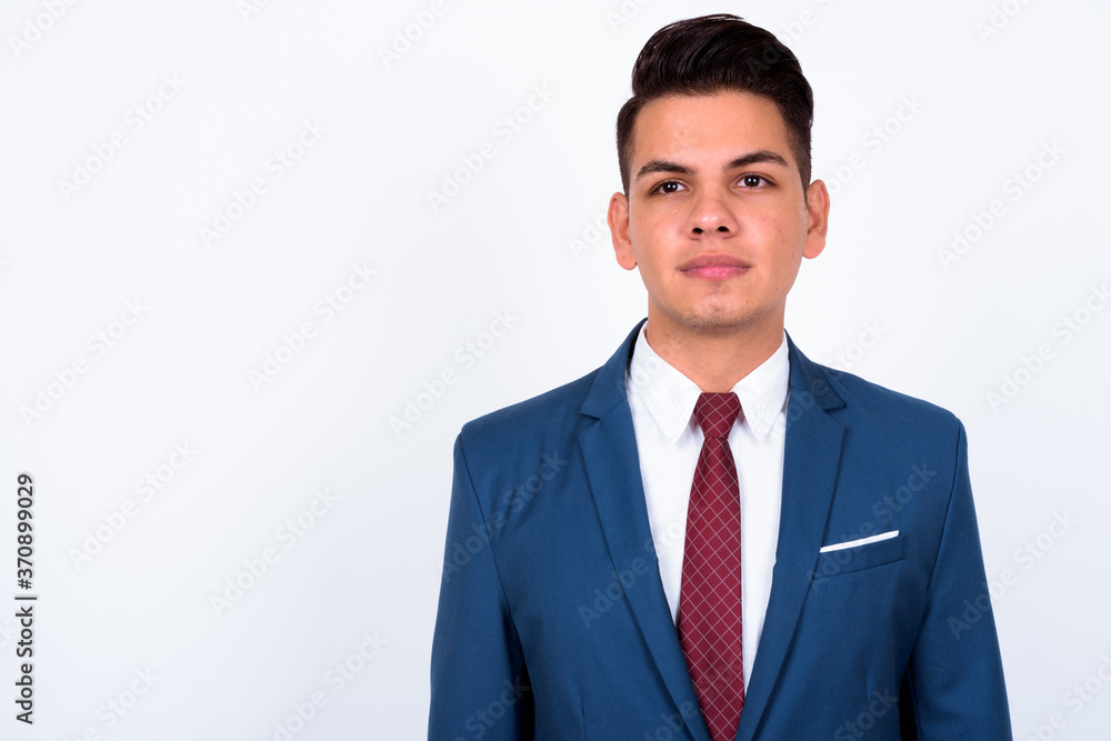 Portrait of young handsome multi ethnic businessman in suit Portrait of young handsome multi ethnic businessman in suit