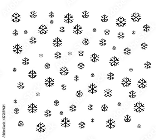 snowflakes pattern background vector illustration