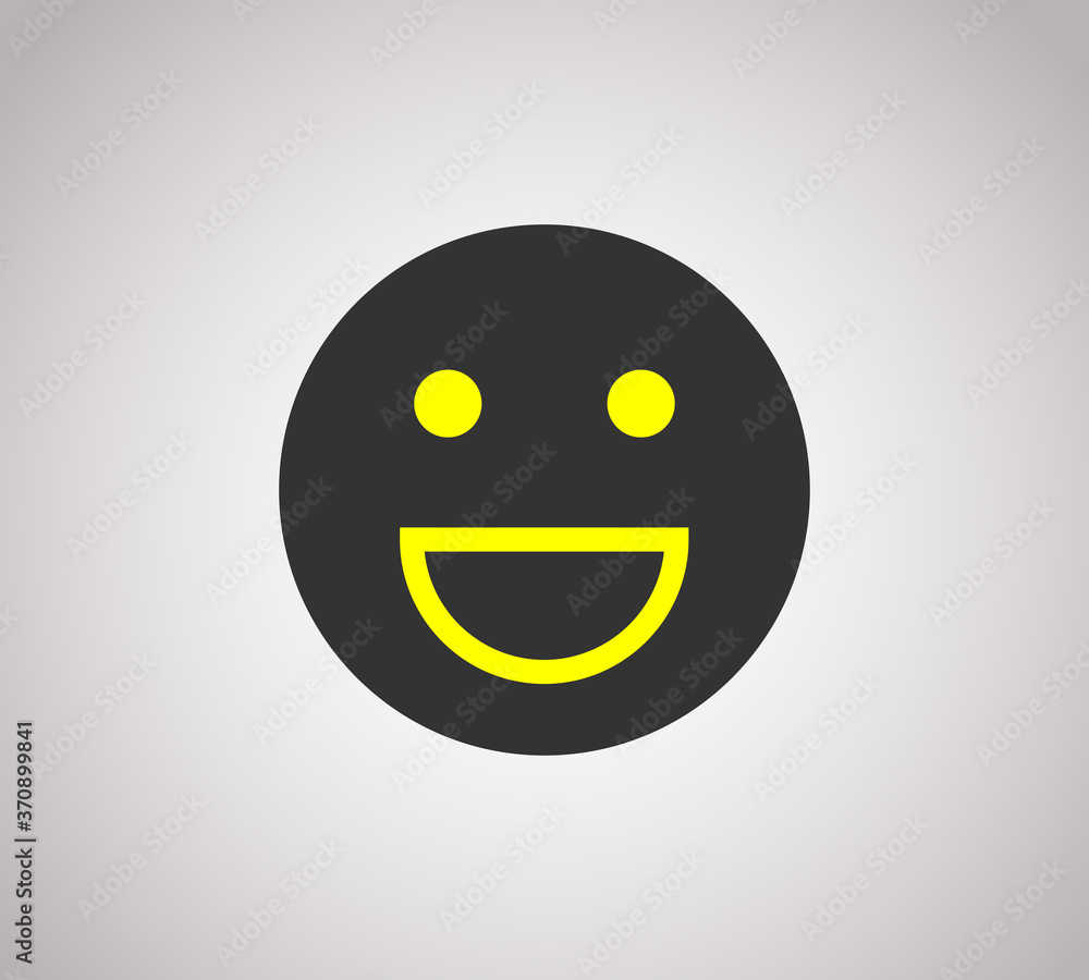 Fototapeta premium Happy emoji icon.Emoticon Icon In Trendy Design Vector Eps 10