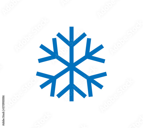 Snowflake icon, Snowflake icon vector, in trendy flat style isolated on white background. Snowflake icon image, Snowflake icon illustration